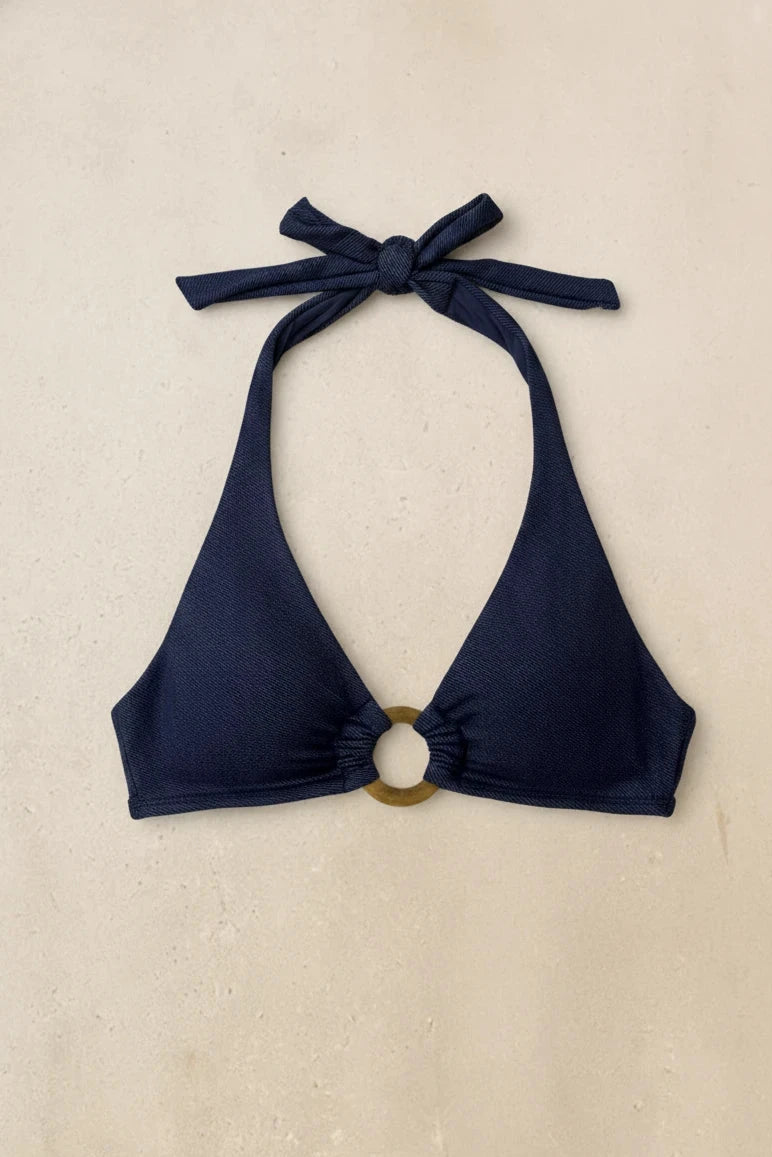 Vesey Wear - Amy Top | Blue Denim -Womens-Swiwmwear