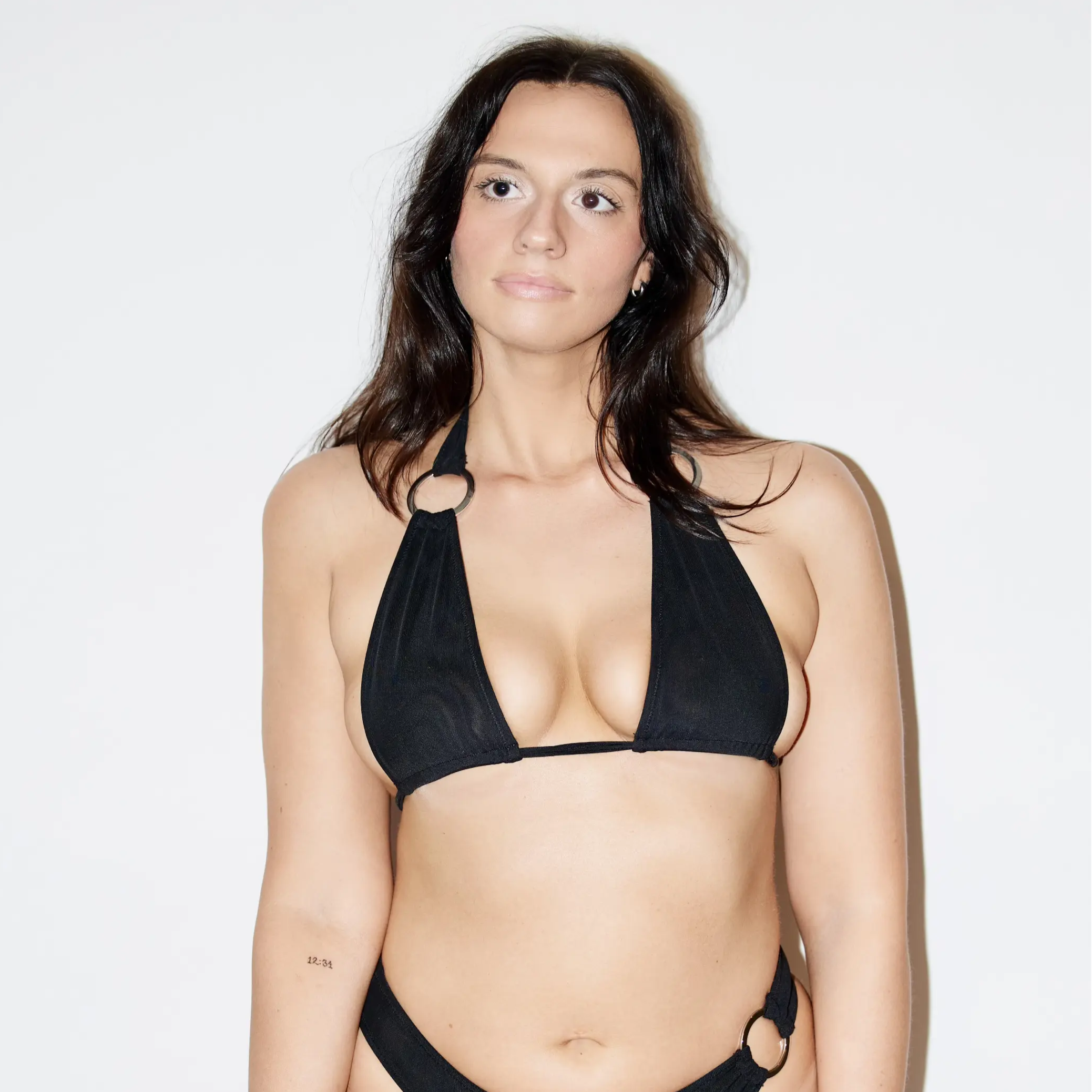 Black Mesh | Triangle Top
